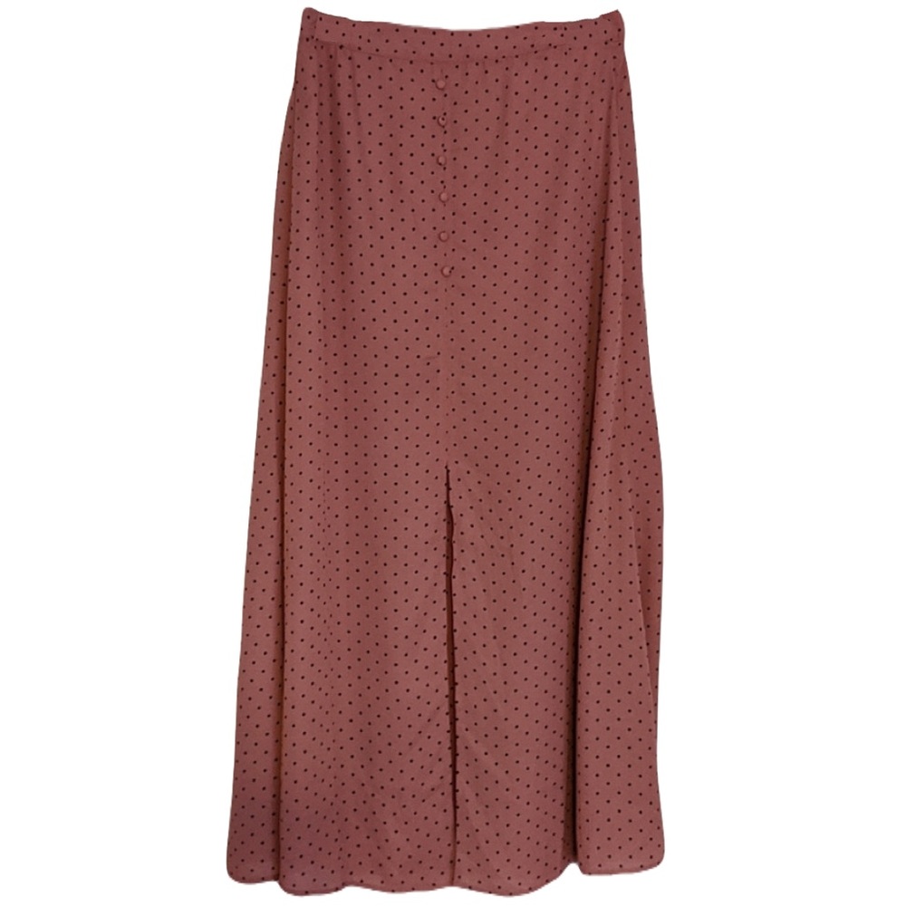 Love Tree Polka Dot Slit Maxi Skirt - Picture 3 of 4